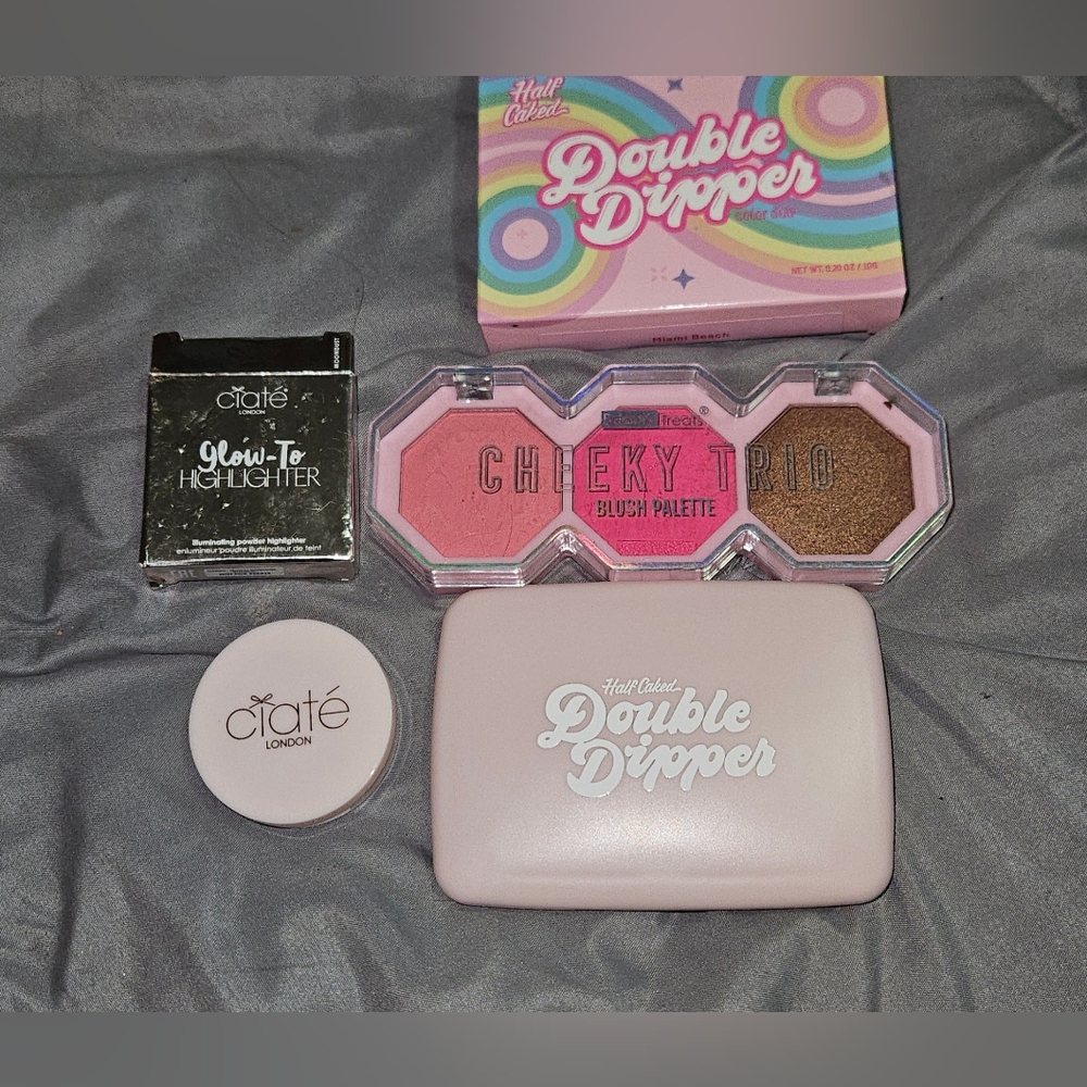 Half Caked Bronzer Duo, Ciate London Highlighter + Blush Trio BNIB